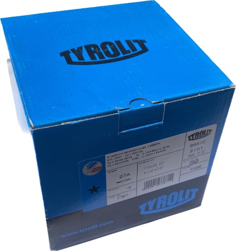 Lamelový kotúč Tyrolit Basic 115 P80