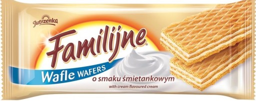 Rodinné vafle s príchuťou smotany Jutrzenka 180g
