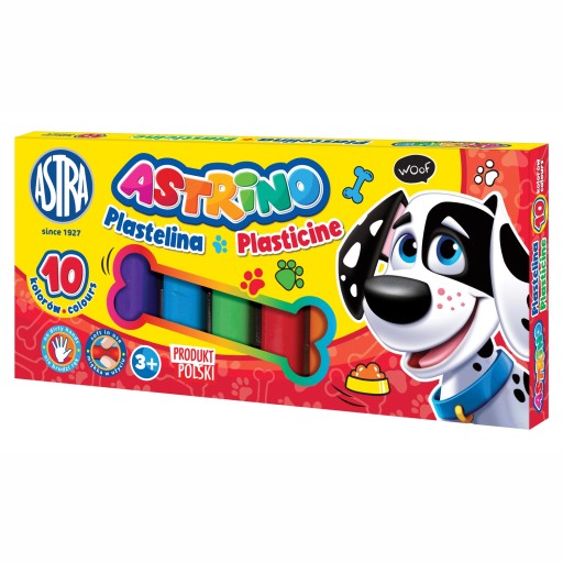 Astra ASTRINO PLASTELINA 10 farieb POĽSKÝ produkt