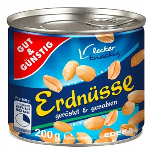 Z NEMECKA G&G Arašidy v konzerve 200 g