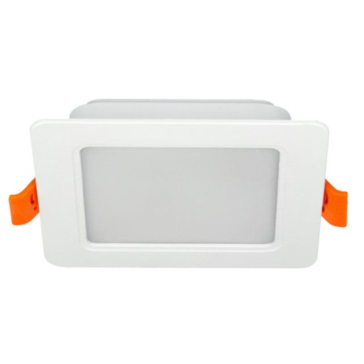 Štvorcový zapustený stropný panel 9W 230V biely