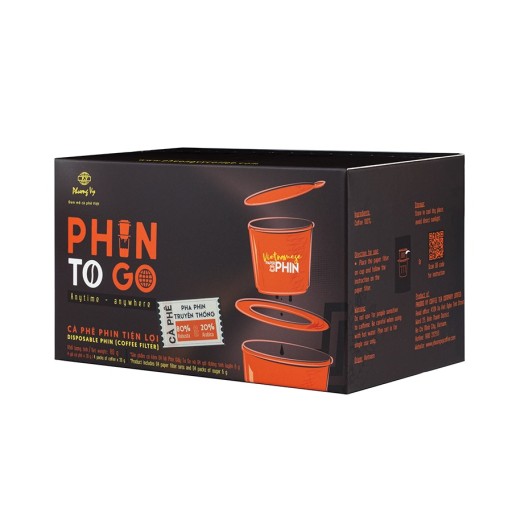 Cestovná sada 4 filtrov s mletou kávou Vietnamese Traditional Coffee