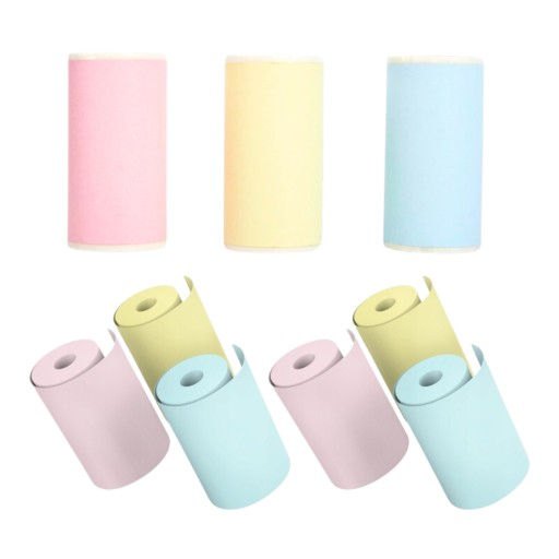 Farebný papier na rolky DRUKUSIA COLOR, termovložka do mini tlačiarne