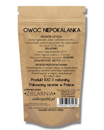 Chasteberry monks fruit 100g obyčajná paprika