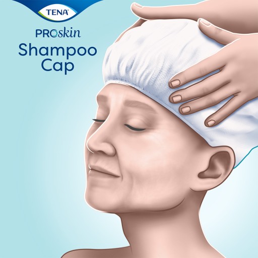 Tena Shampoo Cap - čiapka na umývanie vlasov s kondicionérom