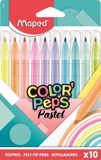 Pastelové popisovacie perá 10 farieb Maped Pastel