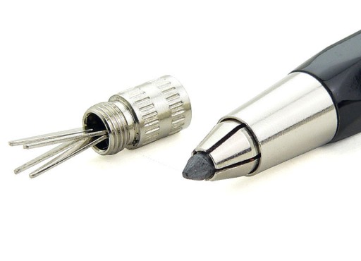Kovová mechanická ceruzka KOH-I-NOOR Toison dor 2mm čierna s klipom 5900