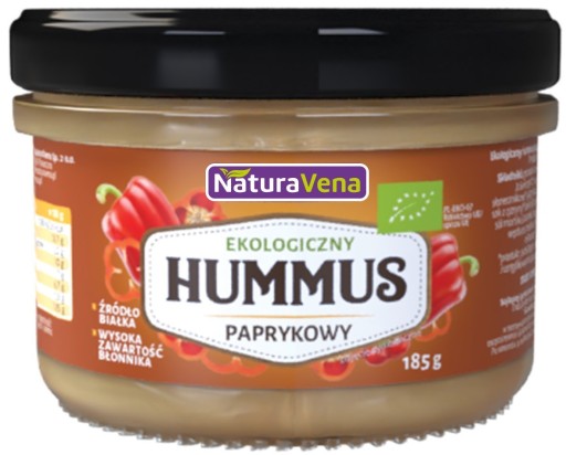 HUMMUS S BIO PAPRIKA 185 g - NATURAVENA