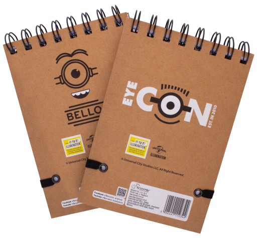 KOŁONOTES SCHOOL NOTEBOOK A6/96k MINIONS CHECK