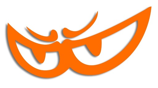 Oranžová vysekávaná nálepka BERIK