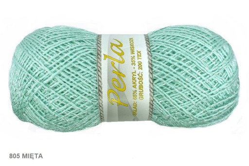 PRIADZA *PERLA* AKRYL + VISKÓZA _ 805 MINT