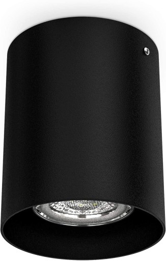 STROPNÉ SVIETIDLO - okrúhle - TRUBOVÉ - ČIERNA - PRE LED GU10 - OBÝVAČKA - KUCHYŇA
