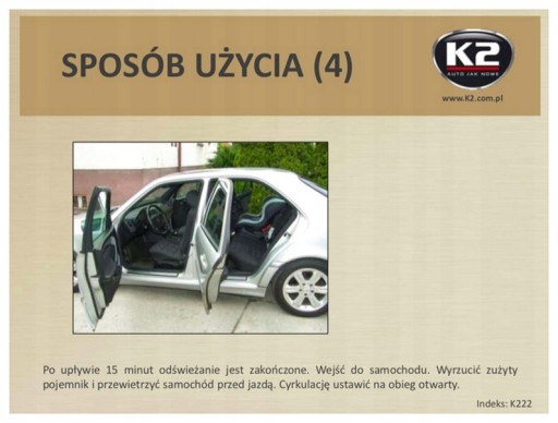 D2Y75 FRESH FOGENTILIZER PRE K2K KLIMATIZÁCIU