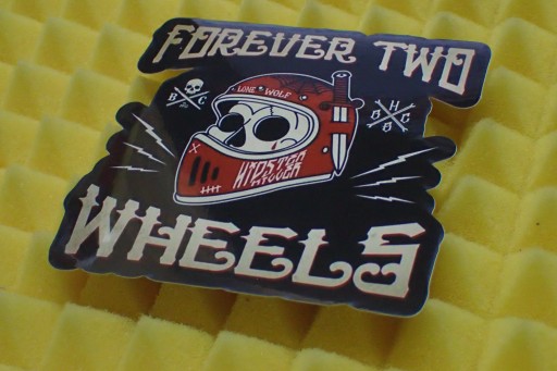 NÁLEPKA FOREVER TWO WHEELS HARLEY NÁLEPKA 9,9 x 9,6 cm