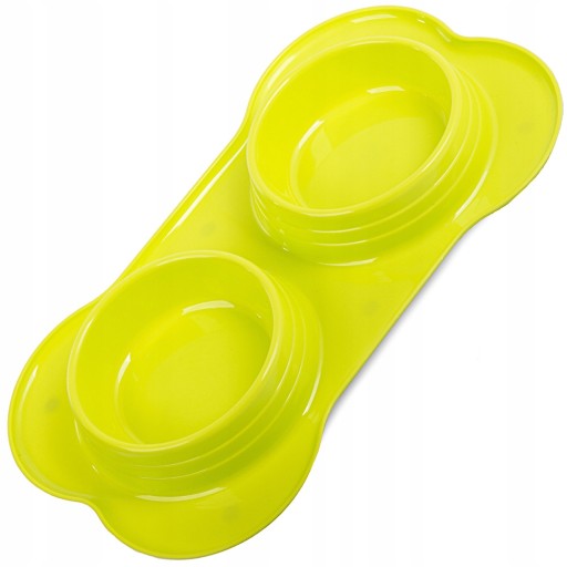Dvojitá miska na krmivo pre psov a mačky, 0,4 l x 2