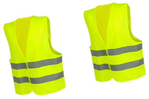 REFLEXNÁ VESTA ŽLTÁ ŽLTÁ 2KS P3J13