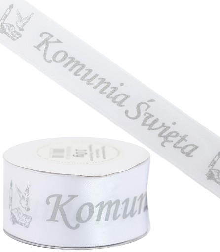 Sväté prijímanie saténová stuha 38mm/9mb, 2 farby