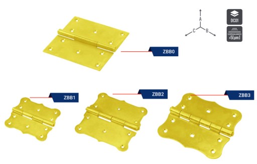 PÁNT STAVEBNÝ POZINKOVANÝ ZBB0 žltý 115x115X2,0 mm
