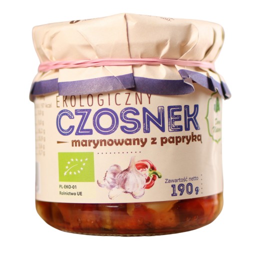 Bio marinovaný cesnak s korením 190g Dary Natury