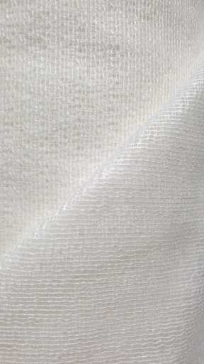 Pletená vložka do oblečenia, šírka 90cm, BIELA