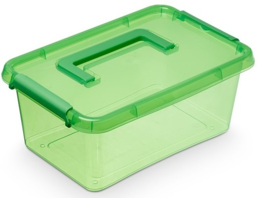 BOX ORGANIZÁTOR NÁDOBA S DRŽADLOM 4,5 l zelená
