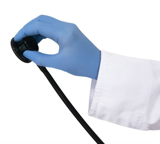 Jednorazové NITRILOVÉ rukavice EASYCARE modré OUTLINE 100 ks veľkosť L