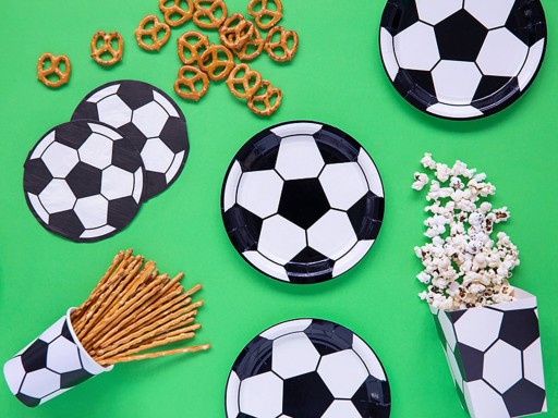 Papierové taniere Futbal 18cm 6ks Narodenin