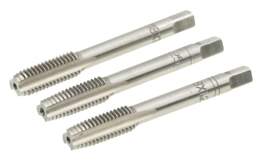 METRICKÉ ZÁVITNÍKY M8 x 1,25 mm ZÁVITNÍKY 3 ks