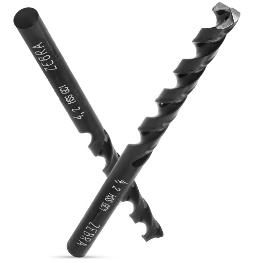 Vrták do kovu 4,2 mm špirálový HSS ZEBRA DIN338 130° do ocele WURTH 4,2 mm