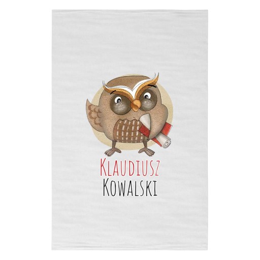 Uterák do škôlky 30x50 Ľubovoľné meno SOVA
