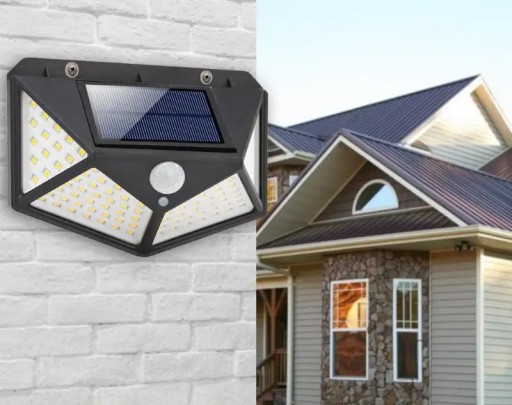 SLNEČNÁ LAMPA SO SNÍMAČOM POHYBU SÚMRAK 100LED