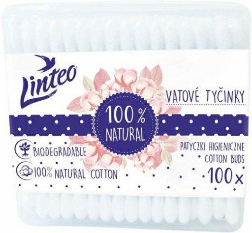 Linteo ECO Biologicky odbúrateľné tyčinky Box 100 ks