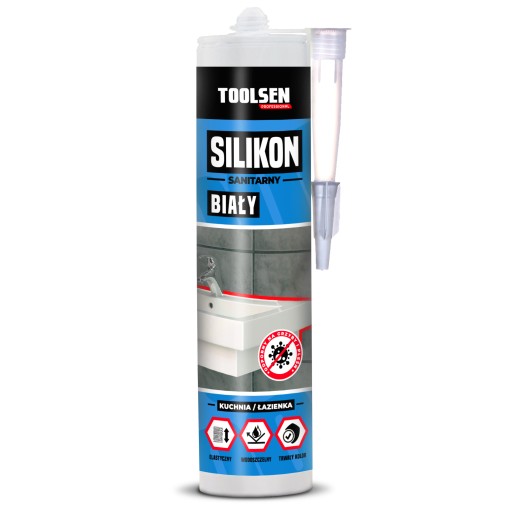 SANITÁRNY SILIKON White TOOLSEN 280 ml