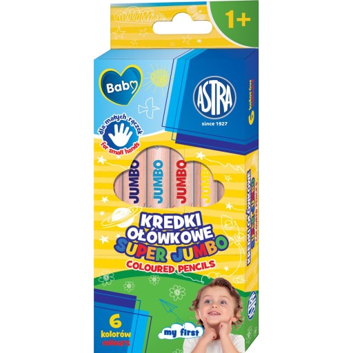 Astra Baby SUPER JUMBO ceruzky 6 farieb 1+