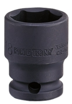 ZÁSUVKA KRÁTKY NÁRAZ 3/8 16mm 6KT KING TONY 353516M dĺžka 32MM