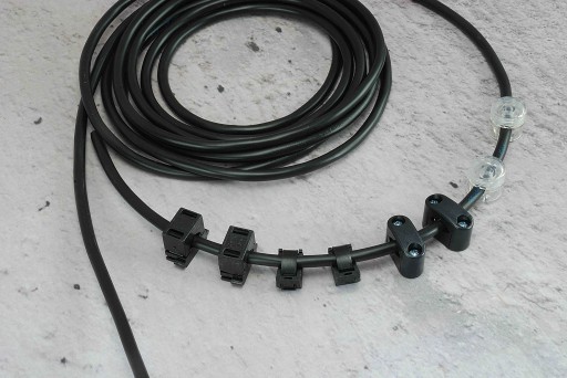 Čierny kábel, čierny povrchový kábel 3x1,5mm LOFT