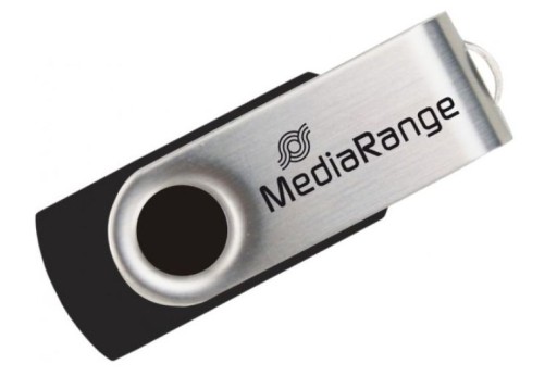 MEDIARANGE PENDRIVE 64 GB USB 2.0 OTOČNÝ KOVOVÝ