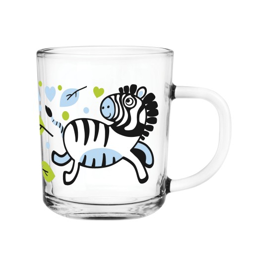 Sklenené hrnčeky Glasmark poháre Tola 200ml Mix Animals 3 ks