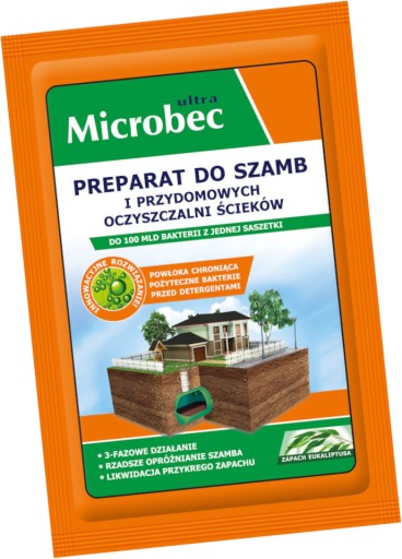 Microbec ULTRA ekologický prípravok pre septické čistiarne odpadových vôd Biodegradácia 25g