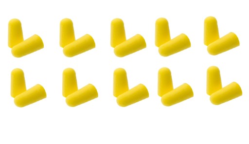 PENOVÉ ZÁTKY DO UŠÍ 2 ks ZARÁŽKY 10 súprav