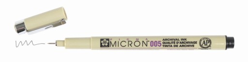 Kresliace pero Pigma Micron Sakura – čierne