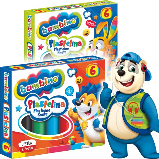 Bambino SCHOOL PLASTICINE 6 farieb x15g