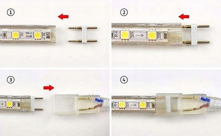 Neónový LED pásový stabilizátor napájací zdroj 230V SMD2835