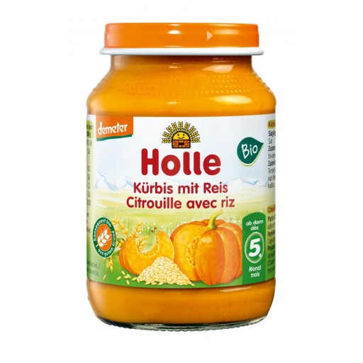 Holle Tekvica s ryžou eko 190g