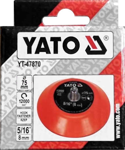 LEŠTIACA PLATŇA 75MM DISKOVÝ KOTOUČ SO VELCRO 5/16