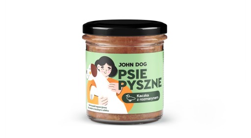 John Dog PSIEPYSZNE mokré krmivo kačica s rozmarínom 290 g