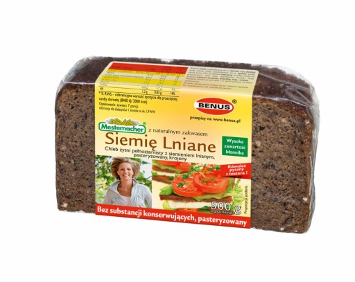 BENUS RAŽNÝ CHLIEB CELOZRNNÝ SO SEMIENKAMI 500g