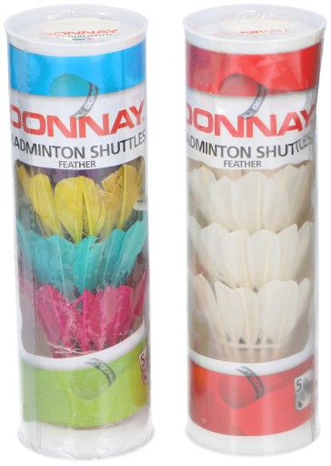 DONNAY Pérové košíky pre BADMINTON - 5 ks