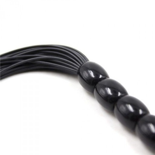 Toyz4Lovers Frusta a frange Five Flogger black Whip, Czarny BDSM