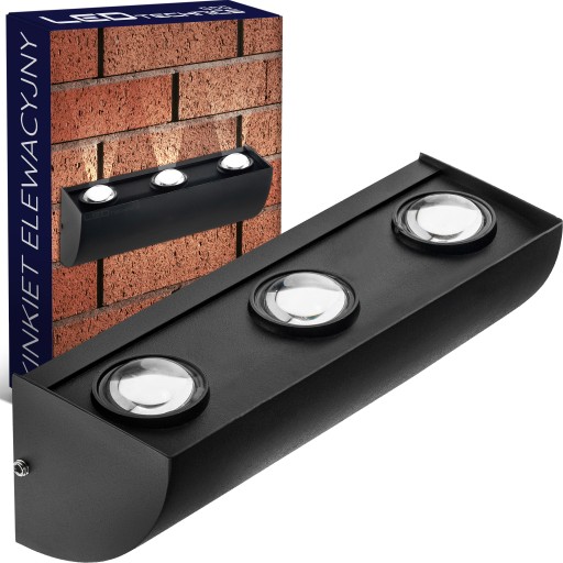 LED fasádne nástenné svietidlo 3W 270lm Vonkajšie záhradné nástenné svietidlo